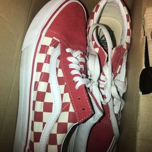 Classic Vans Checkered Red